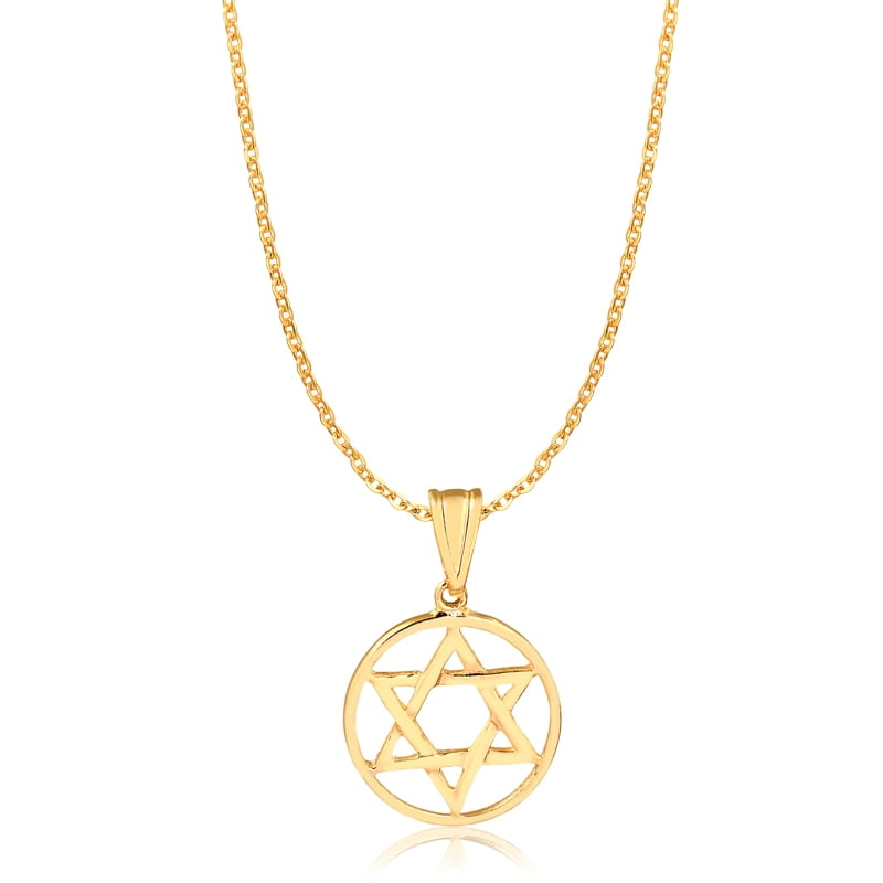 sgs-market - Gold Plated Star of David Pendant - Walmart.com - Walmart.com