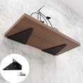 thumbnail image 3 of soportes flotantes para estantes, soporte de metal triangular para estantes, soporte flotante oculto para estantes de pared con 16 tornillos, soporte para estantes de pared, decoración de, 3 of 5
