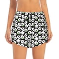 thumbnail image 4 of Lsque Panda Bear Printed Women's Running Shorts with Liner Pockets,Elastic Quick Dry Workout Athletic Gym Yoga Shorts,Womens High Waist Shorts-, 4 of 9