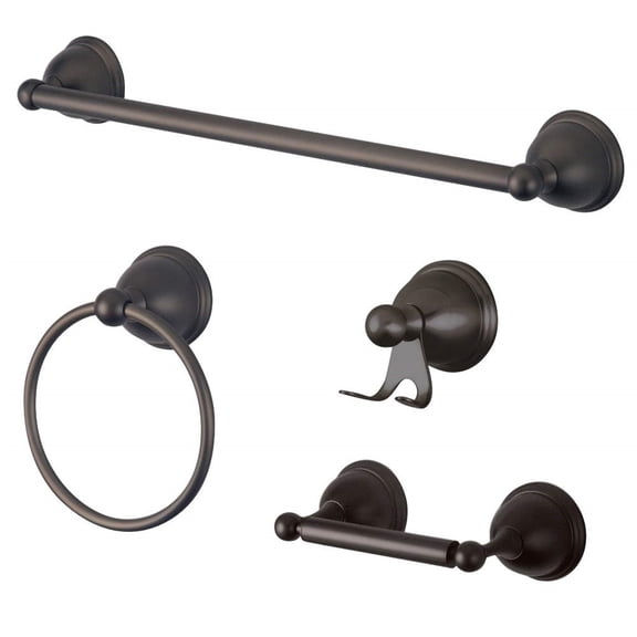 Kingston Brass Bak3962478 Restoration 4 Piece Bathroom Package - Bronze
