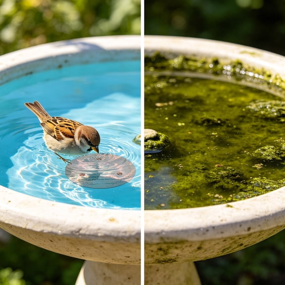 Pure Copper Bird Bath Purification Disk, 4 Inch Self-Cleaning Water Purifier, Algae Control Disc for Outdoor Birdbaths, Bowls, Fountains, Low Maintenance Year-Round Use