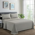 thumbnail image 1 of Marina Decoration 600 Thread Count Ultra Soft Deep Pocket Hotel Standard Solid Bedding Long Staple Percale Cotton All Season Sheet Set with Pillowcase, 1 of 7