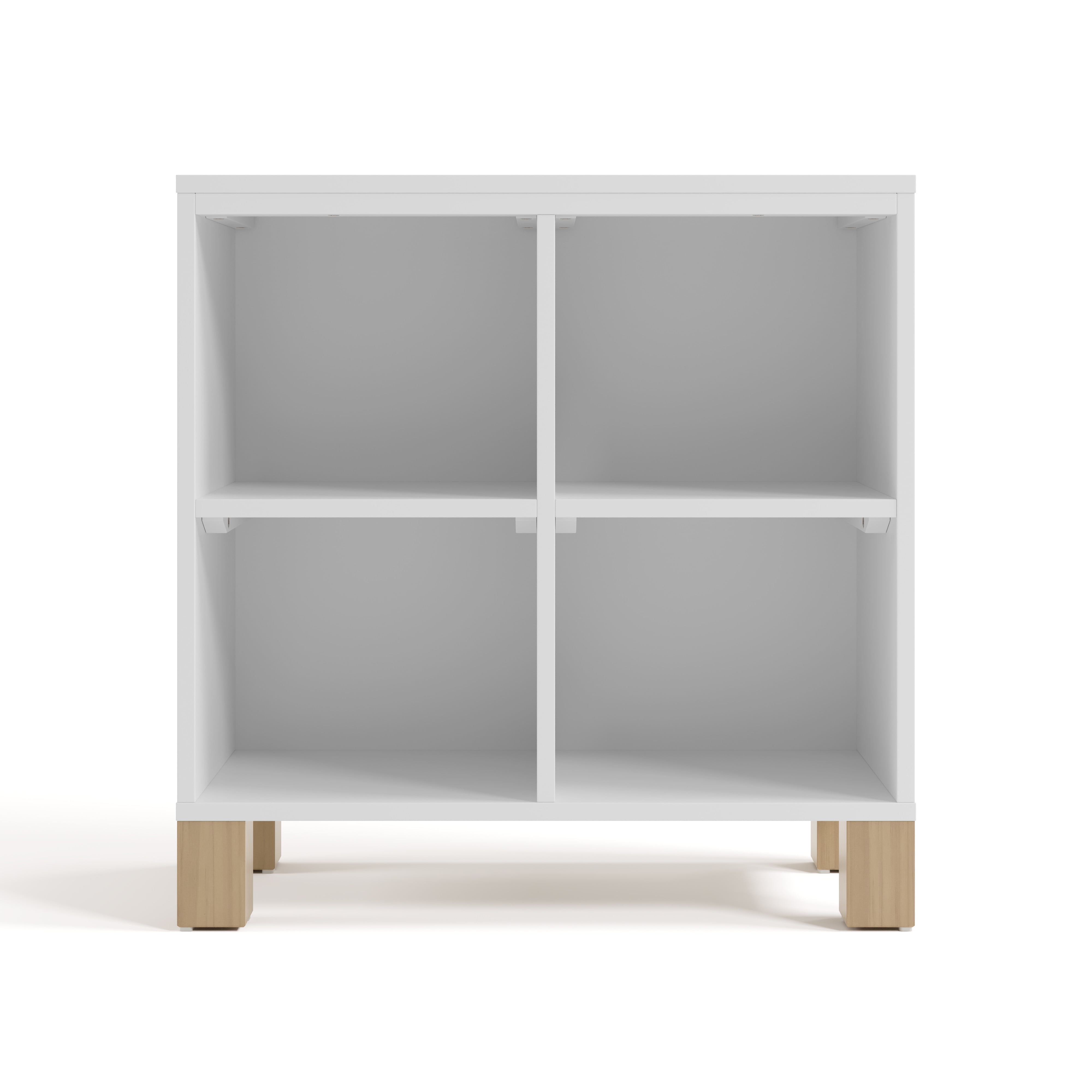 Storkcraft California Cube Organizer Children's Bookcase, White with Driftwood