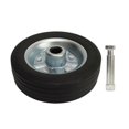 thumbnail image 2 of 6 Inch Trailer Wheel 1200 Lbs Load Capacity Stable Swivel Caster Wheels For Trailer Jack Lawnmowers Utility Carts Rubber Wrapped Iron Wheel, 2 of 4