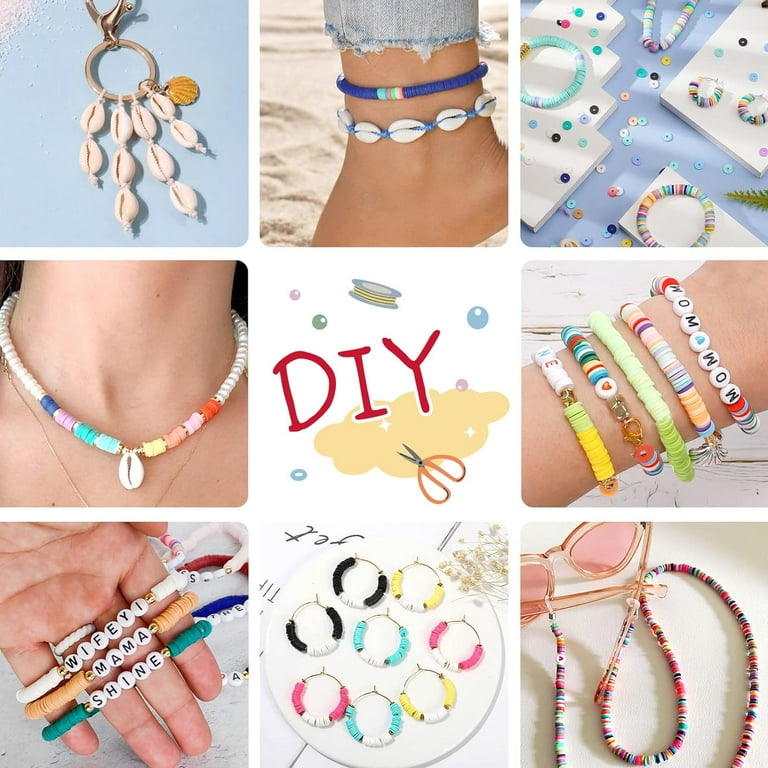 draw MILK BEADS BRACELET（BEADS:L） luopital, Clay Beads Bracelet Making Kit, 16800 pcs, 168 Colors