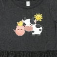thumbnail image 4 of Inktastic Fun Farm Animals Cow, Pig, Chick Girls Toddler Dress, 4 of 5