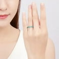 thumbnail image 4 of K-KED 1pcs Natural Jadeite Jade Band Ring Women Men Real Ice Species Jade Size 6-11 -9, 4 of 6