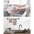 thumbnail image 5 of Easter Gnomes Kitchen Dish Towels for Drying Dishes Set of 4, Pink Blue Eggs Spring Flowers Branches Wooden Waffle Weave Microfiber Hand Tea Bathroom Towels Quick Dry & Absorbent Towel 15.7x23.6, 5 of 7