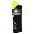 thumbnail image 2 of LAX Lacrosse Socks with Lacrosse Sticks Athletic Crew Socks (Black/Electric Green, Medium), 2 of 2