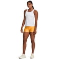 thumbnail image 4 of Under Armour Women's HeatGear Mid Rise Shorty, (801) Formula Orange / / White, X-Small, 4 of 4
