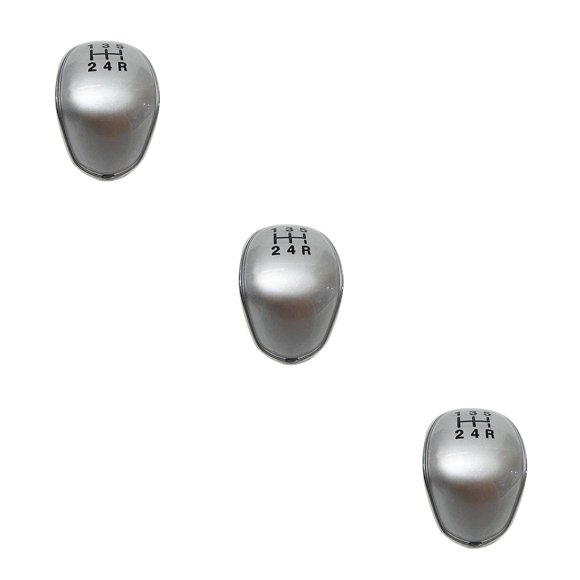 Thinsony Gear Shift Handle Knob Caps 5 Speed Replacement For Focus MK2 Fiesta C-max B-max Kuga Transit Silver 3Set