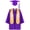 Purple, variant on Kureaily Kids Kindergarten Children Cap Gown Preschool Graduation Shawl Tassel Set Boys Outfits&Set 4-6 Years