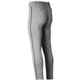 thumbnail image 4 of Marucci Men's Excel Full Length Tapered DoubleKnit Baseball Pants Grey/Black 2XL, 4 of 6