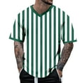 thumbnail image 3 of CONZONE Mens T-Shirts Short Sleeve T Shirts for Men Casual V Neck Striped Lightweight Tees Soft Cozy Athletic Tops, 3 of 4
