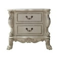thumbnail image 2 of Aurora 32 Inch Classic Wood Nightstand 2 Drawers Subtle Carvings White - Saltoro Sherpi, 2 of 5