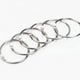 thumbnail image 4 of Anillas de metal para encuadernación de hojas sueltas grandes y abiertos de 2,5 pulgadas, 100 unidades, fáciles de abrir y cerrar, anillos circulares de cortina de ducha plateados para cortinas,, 4 of 5
