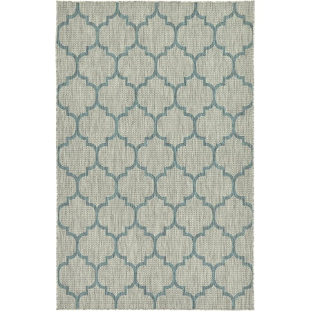 Unique Loom Trellis Outdoor Modern Geometric Area Rug or Runner