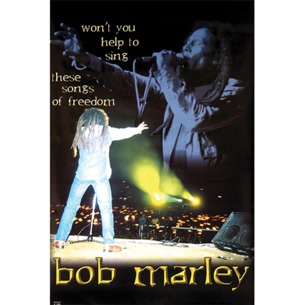 24x36 Bob Marley Live In Concert Kingston Jamaica National Arena 1975 Poster 