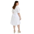 thumbnail image 3 of Vestido de lino Roman Fashion /Tallas Extras, 1076 (Blanco) blanco 36 Roman Fashion  V-ST-1076-BLANCO, 3 of 6