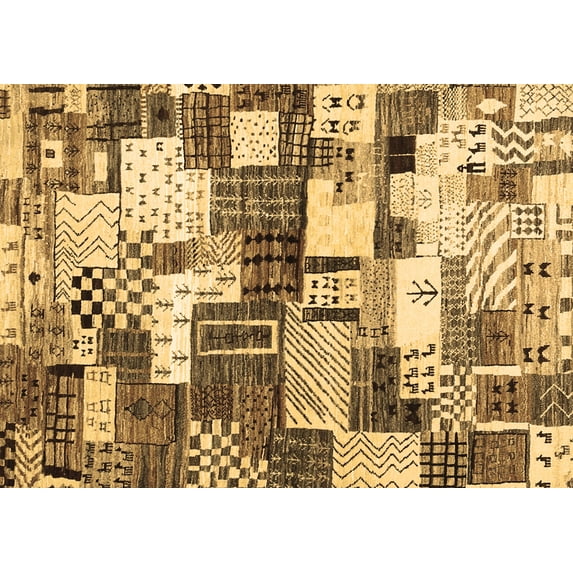 Ahgly Company Indoor Rectangle Southwestern Brown Country Area Rugs, 2' x 3'