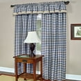 thumbnail image 2 of Traditional Elegance Buffalo Check Window Curtain Panel - 42x84 - Navy, 2 of 3