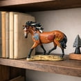 thumbnail image 5 of Painted Horse Figurine - Southwestern Brown Pony Sculpture & Western Shelf Decor - Hand-Painted Collectible  Statue for Home & Office - Equestrian Gifts for Horse Lovers & Collectors, 5 of 9