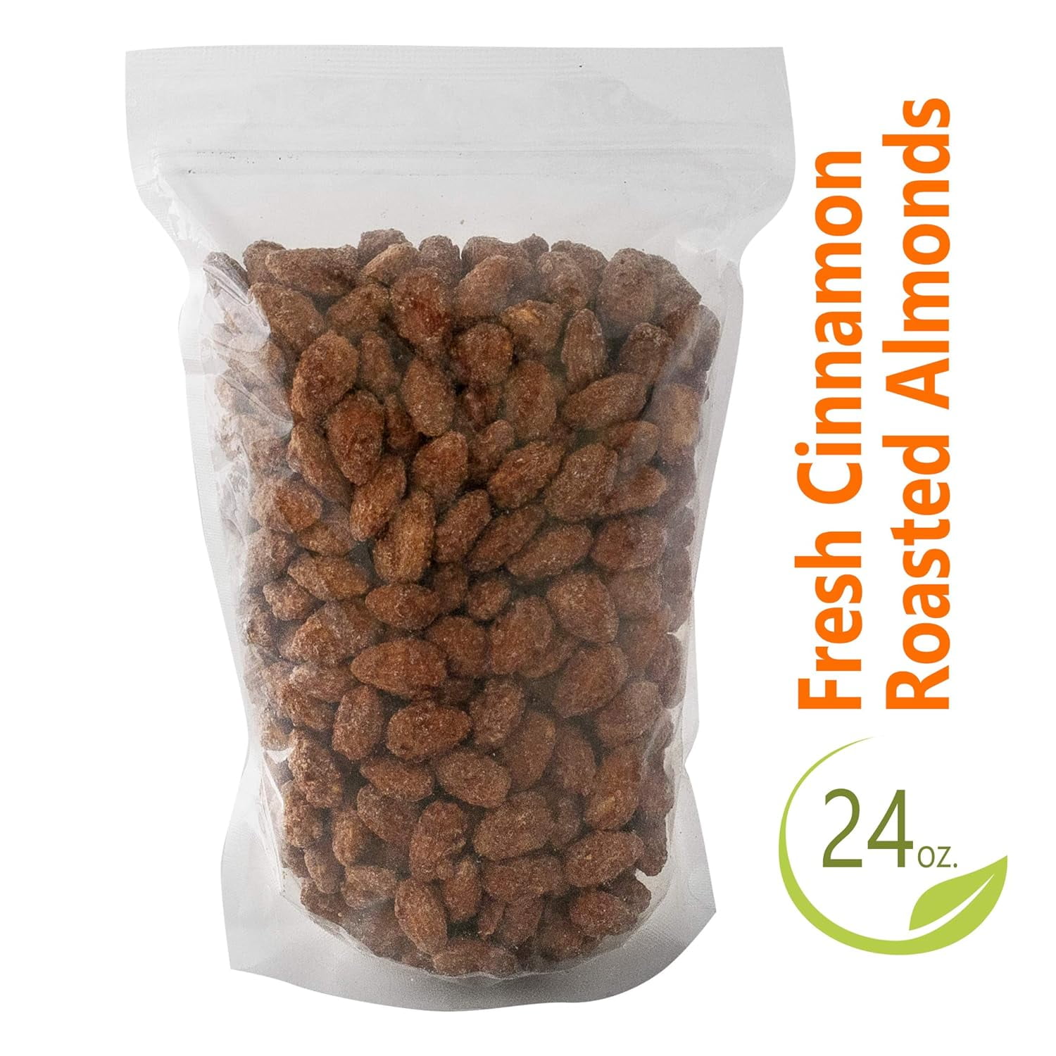 Jd's Snack Factory Roasted Almonds – Cinnamon Candy Coated Almonds, 24 oz (1.50 lb)
