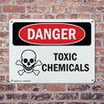 thumbnail image 4 of (2 Pack) Toxic Chemicals OSHA Danger Sign 14 Inch X 10 Inch Indoor / Outdoor Rust-Free Aluminum Metal Signs for Workplace, Workshop, and Construction Site, Made in the USA, 4 of 8
