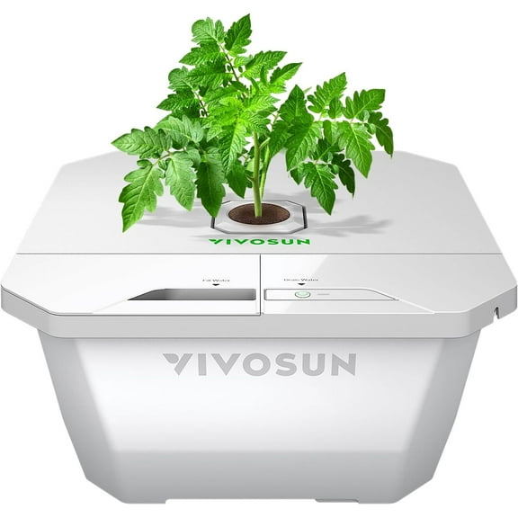 VIVOSUN VGrow DWC Hydroponics System Kit, Only for VGrow Smart Grow Box, Not Compatible with E42A/A22/A10，Not Used in Grow Tent, 4-Gallon with Air Stones & Rapid Rooters