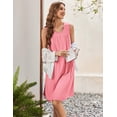 thumbnail image 4 of EKOUAER Maternity Nursing Dress Nightgown Labor and Delivery Gown Sleeveless Pregnancy Breastfeeding Dresses, 4 of 6