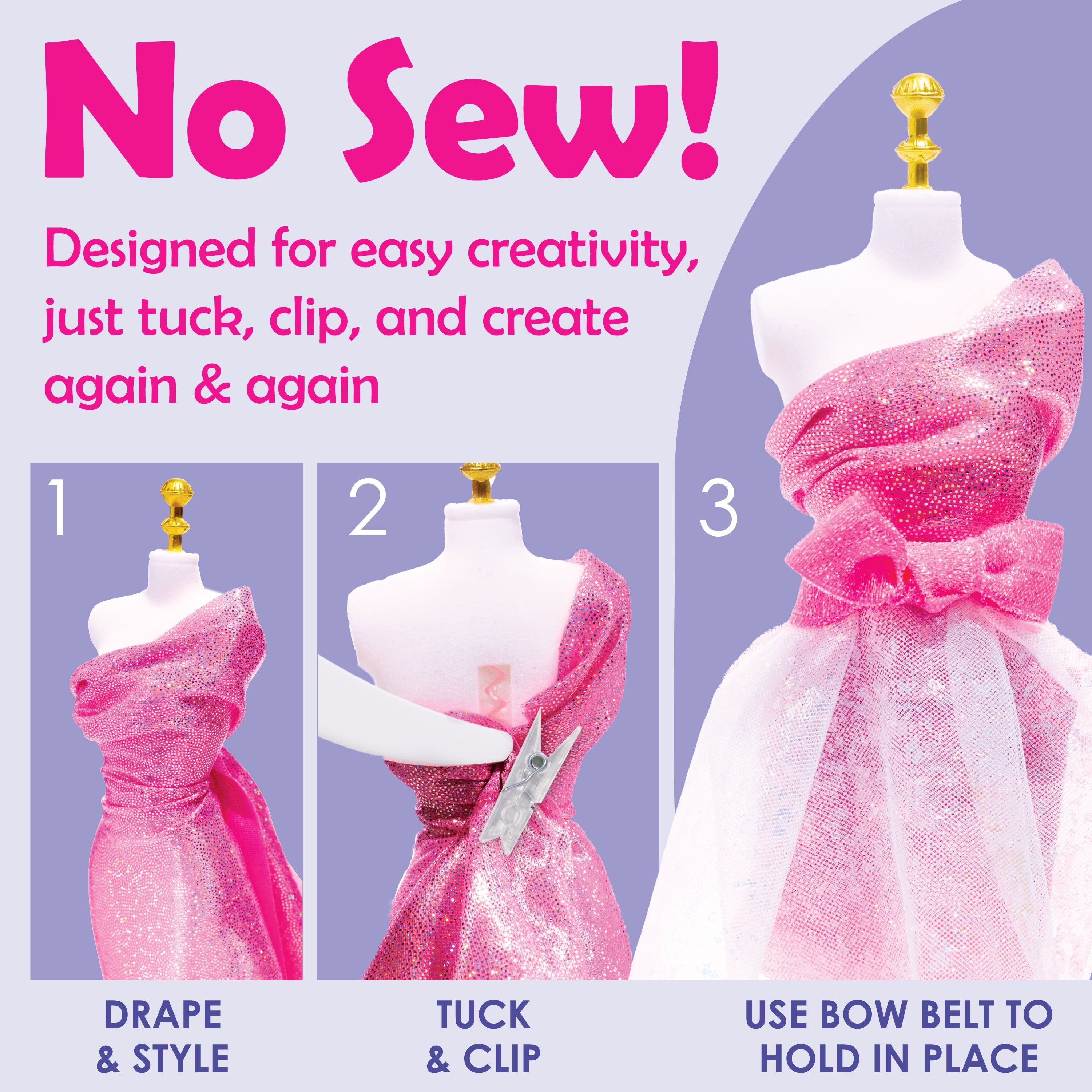 Creativity for Kids Designed by You Glam Studio: Fashion Designer Kits for Girls, Girls Toys Ages 6-8+