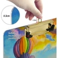 thumbnail image 3 of FMSHPON Balloons Lavender Field Clipboard Hardboard Wood Nursing Clip Board and Pull for Standard A4 Letter 13x9 inches, 3 of 7