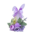 thumbnail image 3 of Sharprepublic Easter Bunny Table Sign Artificial Flower Handmade Multipurpose 5x3x10.2inch, 3 of 8