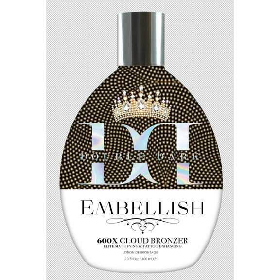 Tan Inc Double Dark Embellish 600x Cloud Bronzer Tanning Lotion 13.5oz