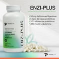 thumbnail image 3 of Primetech Suplemento de Enzimas Digestivas ENZI-PLUS, 90 Cápsulas. Con Enzimas Digestivas, Probióticos, Prebióticos, Inulina de Agave y L-Glutamina para la digestión, 3 of 4