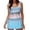 Blue, variant on Kmdttou Womens Swimsuits Swimsuits For 2024 Plus Size Swim Suits Two Piece Bathing Suits With Skirts Athletic Swimdress on Clearance!