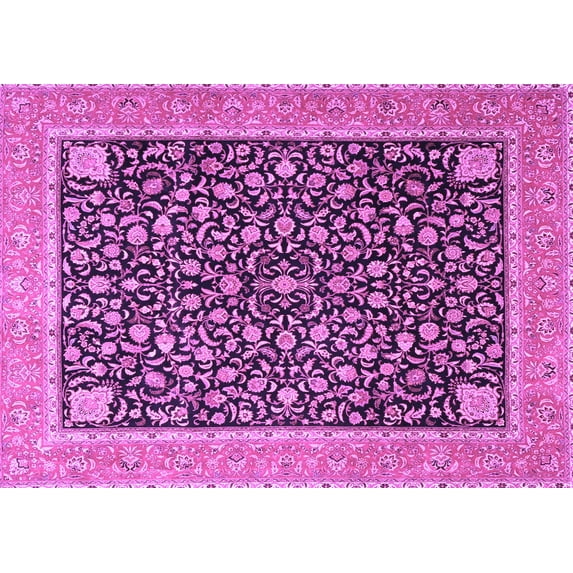 Ahgly Company Indoor Rectangle Persian Purple Traditional Area Rugs, 2' x 5'