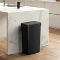 thumbnail image 4 of Mainstays Kitchen Automatic Trash Can, 13.2 Gallon Plastic Motion Sensor Garbage Bin, Black, 4 of 18