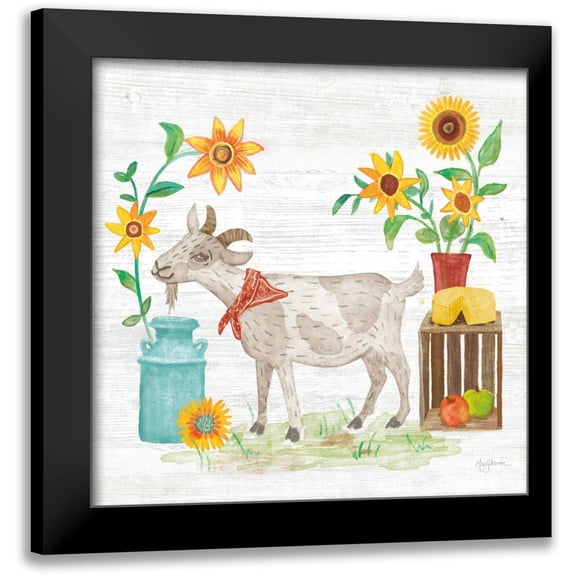 Urban, Mary 12x12 Black Modern Framed Museum Art Print Titled - Farm Market III