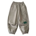 thumbnail image 3 of NIEWTR Toddler Boys Clothes Boys Pants Toddler Kids Boys Sweatpants 3 Pack Elastic Waist Joggers Athletic Pants 3T 4T 5T(A-Light Gray,6-7 Years), 3 of 9