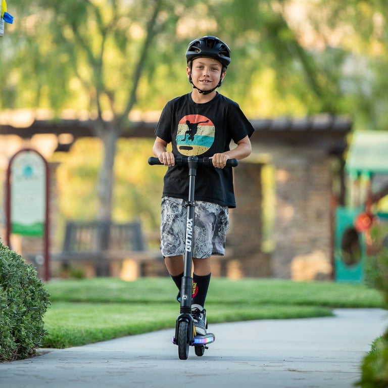 motto_kuma ROBIC ブラック グレー GOTRAX XoomPlus Foldable Electric Scooter for Kids Ages 6+, 150W