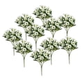 thumbnail image 1 of 10 ramos de flores artificiales para exteriores, adornos florales resistentes para bodas Blanco, 1 of 9