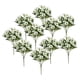 thumbnail image 1 of 10 Ramos de Flores Artificiales, Plantas de Exterior, Adornos Florales Resistentes para Bodas Blanco, 1 of 9