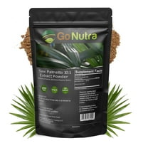 Saw Palmetto Powder 4 oz - Potent 10:1 Strength Saw Palmetto Extract Powder - Go Nutra