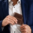 thumbnail image 2 of FALAN MULE Mens Wallet Genuine Leather RFID Blocking Large Capacity Trifold Wallet for Men with 13 Card Holders, 2 of 7
