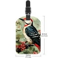 thumbnail image 6 of Square 2Pack PU Leather Woodpecker Cruise Luggage Tag with Privacy Cover and Name ID Tag for Travel Handbags Backpacks Luggage Tags, 6 of 6