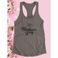 thumbnail image 3 of Mothers Day Thin Lettering Racerback Tank Women -Image by Shutterstock, Female Medium, 3 of 4