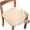Beige, variant on Velvet Stretch Chair Seat Covers, Soft Thick Solid Dining Chair Slipcover Stretchable Chair Seat Protector for Kitchen, Hotel
