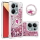 thumbnail image 1 of Funda para Xiaomi POCO M6 Pro 4G con Brillo Líquido Flotante, Purpurina, Parachoques y Anillo Giratorio Soporte, 1 of 5