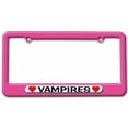 thumbnail image 1 of Vampires Love with Hearts License Plate Tag Frame, Multiple Colors, 1 of 1